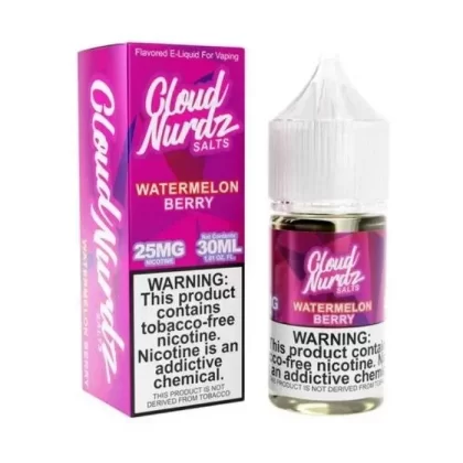 Watermelon Berry Nicotine Salt by Cloud Nurdz - Size#30ml~Nicotine#25MG>50MG