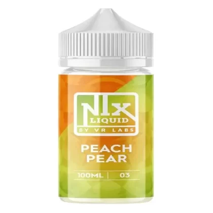 Peach Pear NIX E-Liquid by VR (VapeRite) Labs - Size#100ml~Version#NIX Liquid~Nicotine#6MG>12MG>3MG