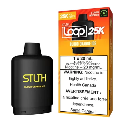 STLTH Loop 25K E-Liquid Pod Pack – Blood Orange Ice - Nicotine Strength#20mg/ml