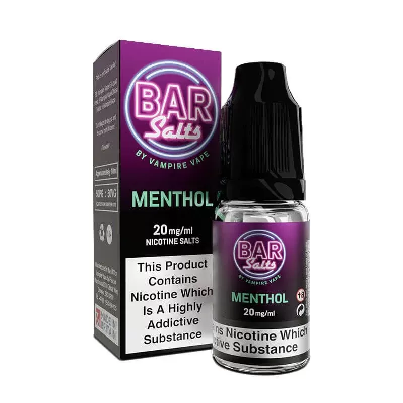 Menthol Bar Salts by Vampire Vape – 5mg, 10mg, 20mg Nicotine Strengths (Pack of 10)