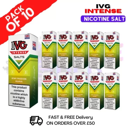 Kiwi Passion Guava IVG Intense Nic Salt Box Of 10