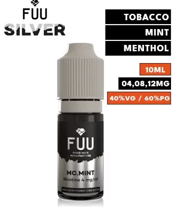 MC Mint eLiquid by FUU Silver - 12mg / 10ml