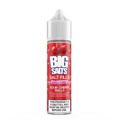 Big Salts Sour Cherry Balls – 60ml Salt Fills E Liquid - Vapourdays Co