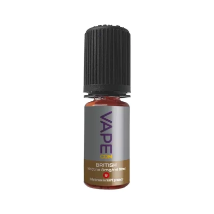 VAPEcom British Tobacco 8mg Pack Of 3