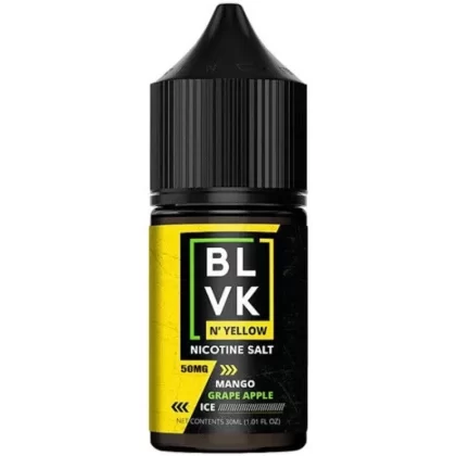 MANGO GRAPE APPLE CHILLED BLVK N’ YELLOW SALTS 30ML - Beyondvape