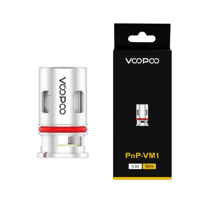VOOPOO PnP Coils 5pk - VM4 0.6 ohm - Vapeciga - Image 2