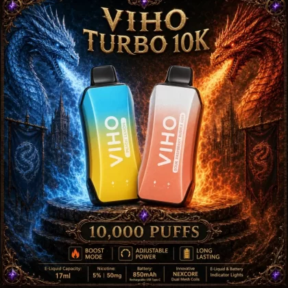 VIHO Turbo 10K - Dragon Fruit Watermelon (Satin) - Vapeciga