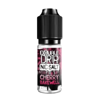 Double Drip Cherry Bakewell Nic Salt Vape Juice - 10 Pack - Strength 20mg