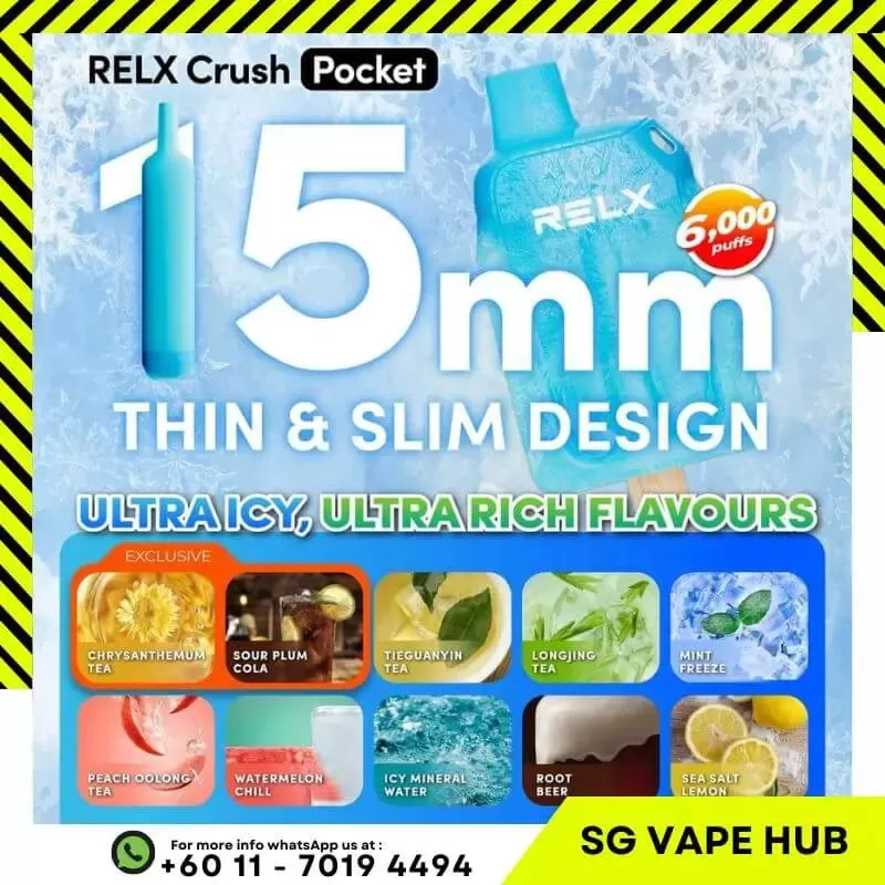 RELX CRUSH POCKET 6000 Puffs - Image 2