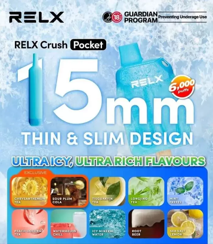 RELX CRUSH POCKET 6000 Puffs - Image 3