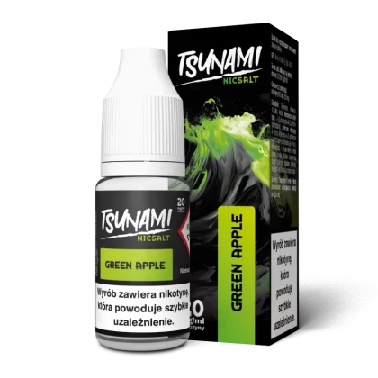 Liquid Tsunami Salt 20mg 10ml Green Apple