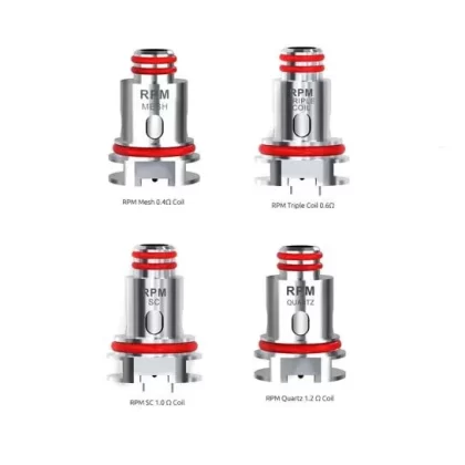 SMOK RPM Replacement Coils (5 Pack) - 0.3 Ohm MTL Mesh, 0.4 ohm Mesh