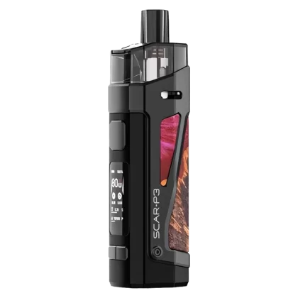 SMOK Scar P3 Pod Kit - Color#Red Stabilizing Wood>Fluid Black White