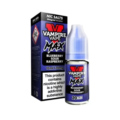 Blueberry Sour Raspberry Nic Salt E-Liquid by Vampire Vape Max - 10 mg - Medium Strength