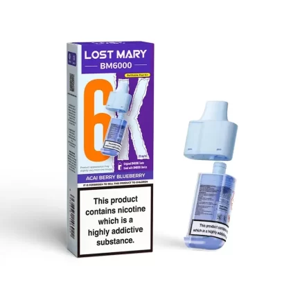 Lost Mary BM6000 Prefilled Pod Acai Berry Blueberry - Ejuicewarehouse