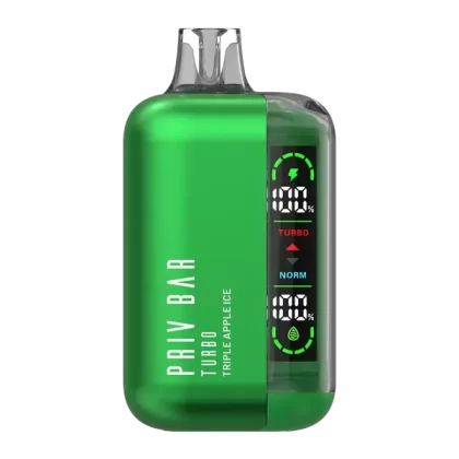 Triple Apple Ice Priv Bar Turbo - Nicotine#50mg~Size#Single>5 Pack