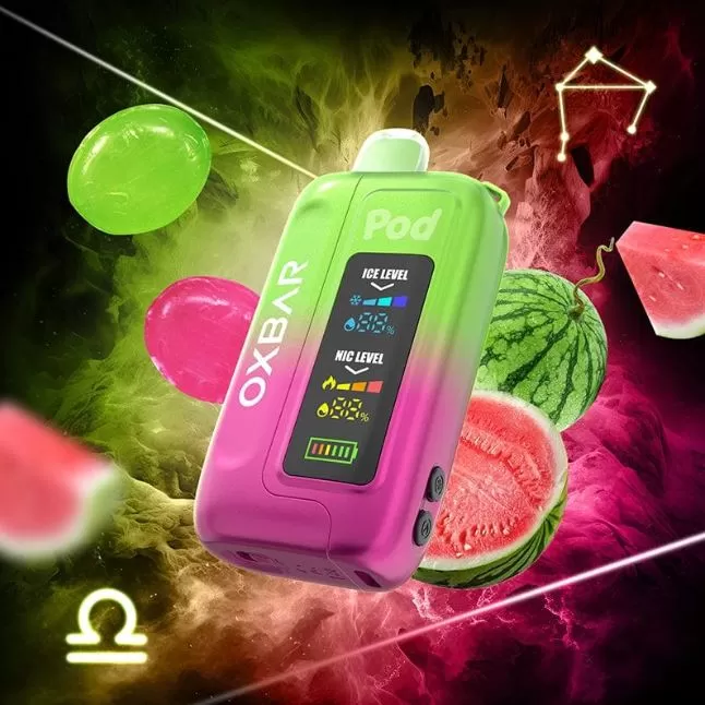 Oxbar Icenic Disposable Vape (35,000 Puffs) - Watermelon Bubblegum / 50 mg - Image 3