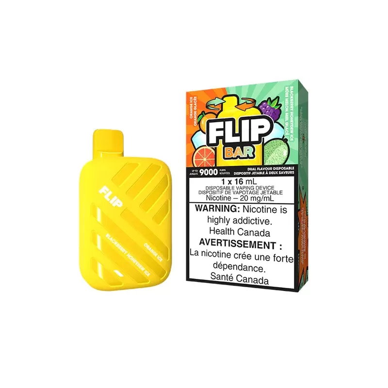 FLIP BAR 9000 – ORANGE ICE AND BLACKBERRY HONEYDEW ICE