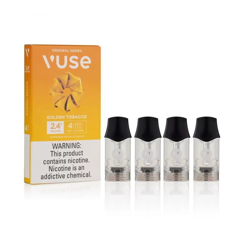 Golden Tobacco – Vuse Alto Pods 5 PC – 5% Nic - Vape Store