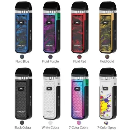 SMOK NORD X POD KIT - Colour#Fluid Blue>Fluid Purple>Fluid Red>Fluid Gold>Black Cobra>White Cobra>7 Colour Cobra>7 Colour Spray