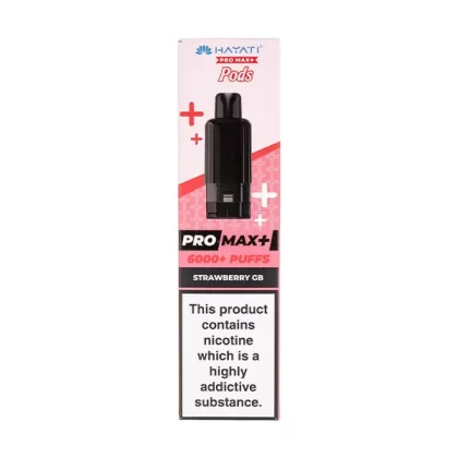 Strawberry GB Pro Max Plus Prefilled Pod + Refill by Hayati - Vapesuperstore Co