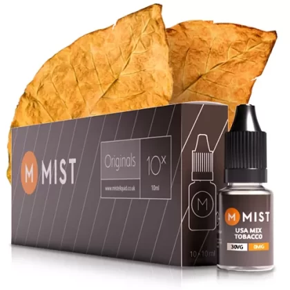 USA Mix Tobacco E Liquid (10x10ml) - 70PG/30VG (Standard) / High 18mg