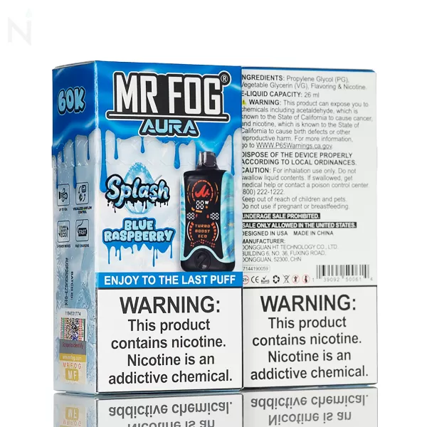 Mr Fog Aura Splash Edition 60K 60,000 Puffs Disposable - 26mL - Mellow Man - Image 2