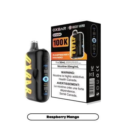 Raspberry Mango – Oxbar Rocky Vapor G100K Disposable Vape