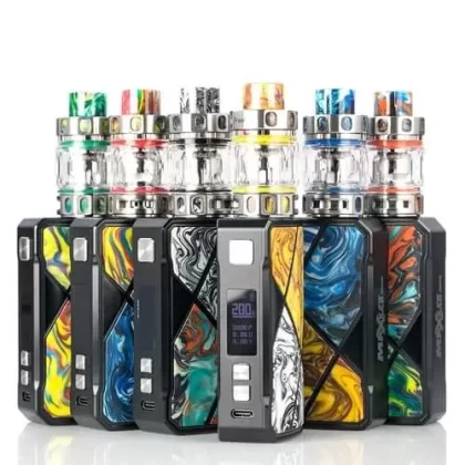 Freemax Maxus 200W Starter Kit - Color#Black Orange>Blue Yellow>Green Red>Metal - Gunmetal>Metal - Marble Black>Metal - Silver>Metal - Stabwood Rainbow>Orange Green>Red Blue>Yellow Black