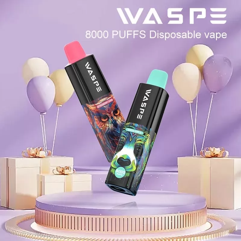 WASPE 8000 Puffs | 0%-5% strength, bulk disposable vape - Aiviouvapes