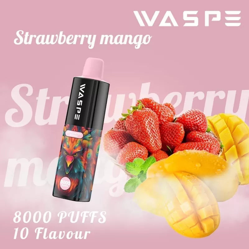 WASPE 8000 Puffs | 0%-5% strength, bulk disposable vape - Aiviouvapes - Image 3