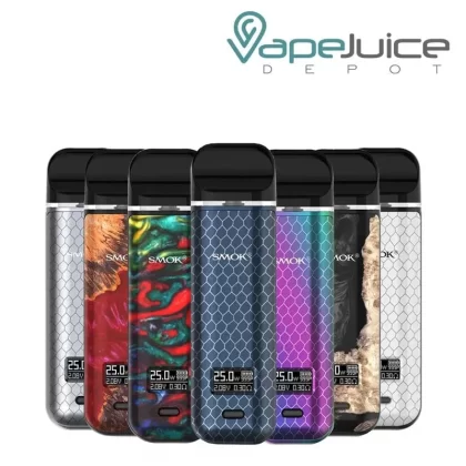 SMOK Novo X Pod Kit - 7 Color Cobra, 7-Color Resin