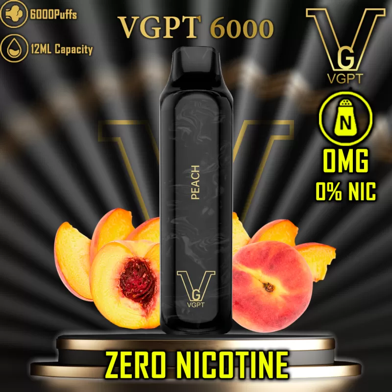 VGPT Disposable Vape Zero Nicotine - Peach / 0 mg - Image 2