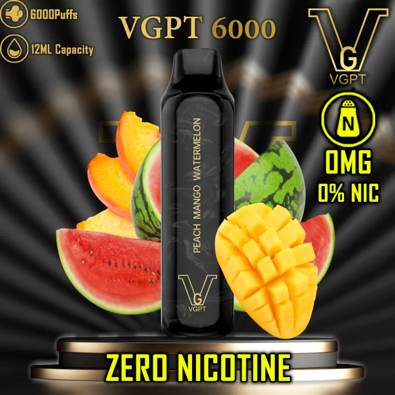 VGPT Disposable Vape Zero Nicotine - Peach / 0 mg - Image 3