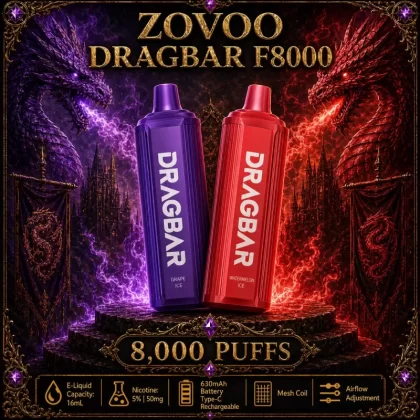 ZoVoo DragBar F8000 - Strawberry Orange Mango - Vapeciga
