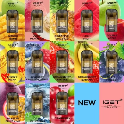 Wholesale Original IGET Nova Pre-filled Disposable Closed Replaceable Vape Pod Cartridges 3 PCS/Pack ( )