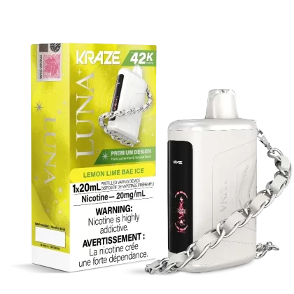 Kraze Luna 42K Lemon Lime Bae Ice Disposable Vape