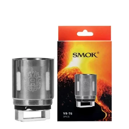 SMOK V8-T6 REPLACEMENT VAPE COILS - Option#0.2 Ohm - Three Pack