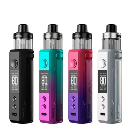Voopoo Drag X2 Mod Pod Kit 80W 2mL - Champagne Golden, Glow Pink; 2mL/5mL