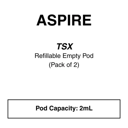 Aspire-TSX-Replacement Pod 2Pcs/Pk - Vapeys Co Nz