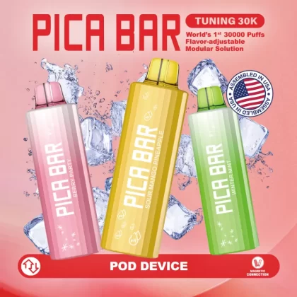 Assembled in USA | PICA BAR "TUNING" 30K Disposable POD - 30,000 Puffs - Blue Razz Ice