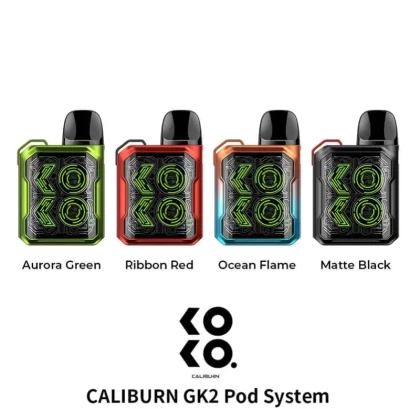 Uwell Caliburn GK2 Pod Kit - Aurora Green, Matte Black