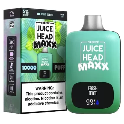 Fresh Mint Freeze Disposable Vape (10000 Puffs) by Juice Head Maxx