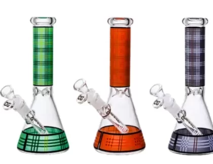 OG Original 10” Plaid Design Beaker Bong