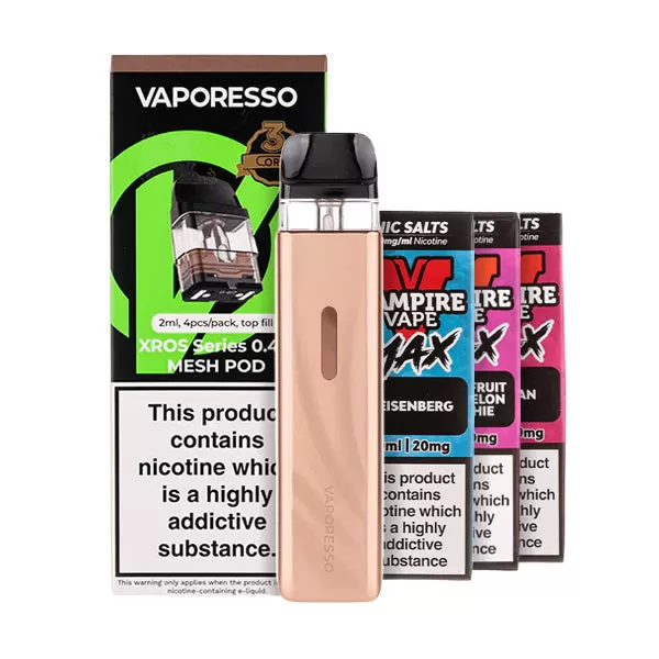 Vaporesso XROS 6 Mini Pod Kit Bundle - Plume Pink / 0.4ohm - Image 2