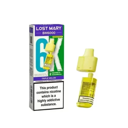 LOST MARY BM6000 TRIPLE MELON PREFILLED REFILL PODS