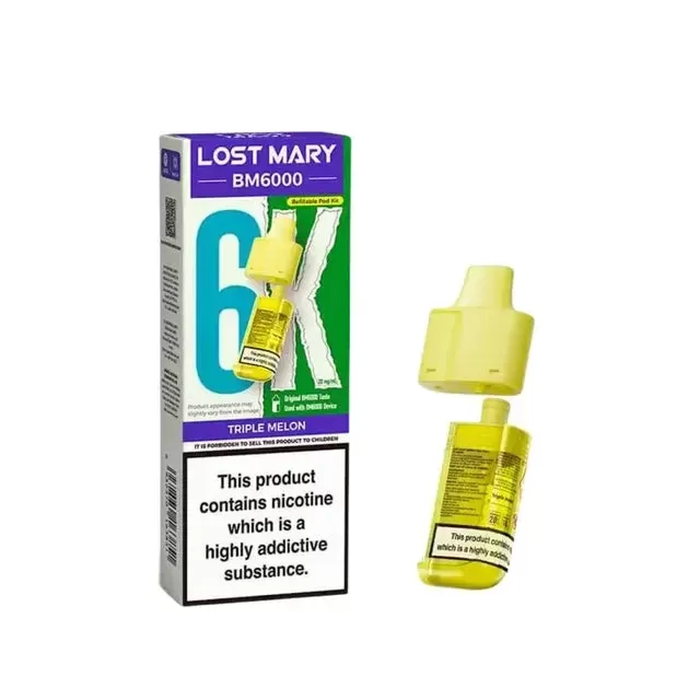 LOST MARY BM6000 TRIPLE MELON PREFILLED REFILL PODS