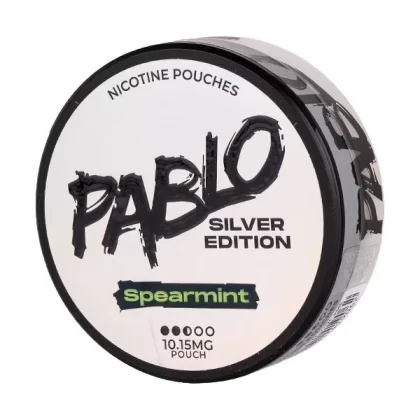 Spearmint Silver Edition Nicotine Pouches by Pablo