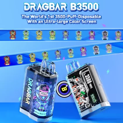 Dragbar B3500 Rechargeable Disposable Device – 3500 Puffs - Lush Ice
