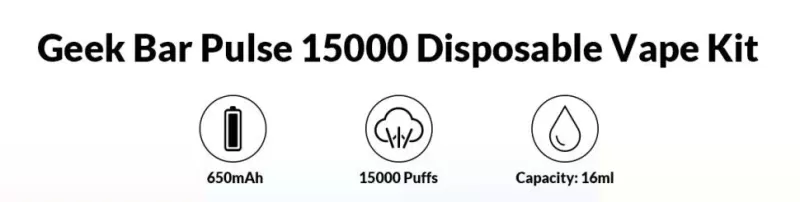 Geek Bar Pulse 15K Disposable Device - 15000 Puffs - Strawberry Mango (Planet Edition) - Image 2